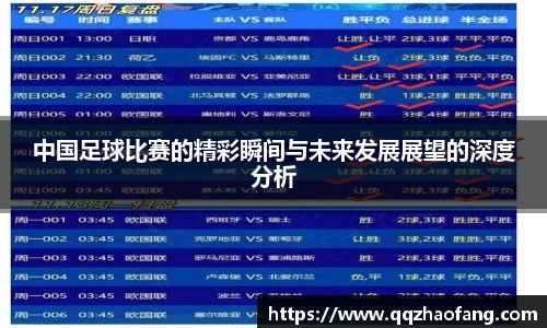 中国足球比赛的精彩瞬间与未来发展展望的深度分析