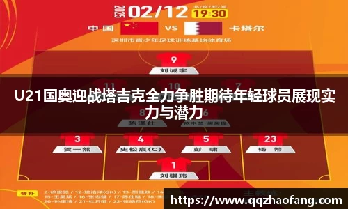 U21国奥迎战塔吉克全力争胜期待年轻球员展现实力与潜力
